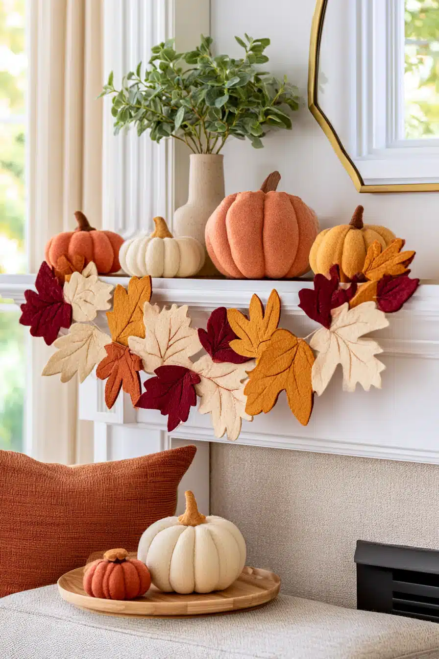 27 Cozy Fall Garland Mantle Ideas for a Warm Seasonal Display