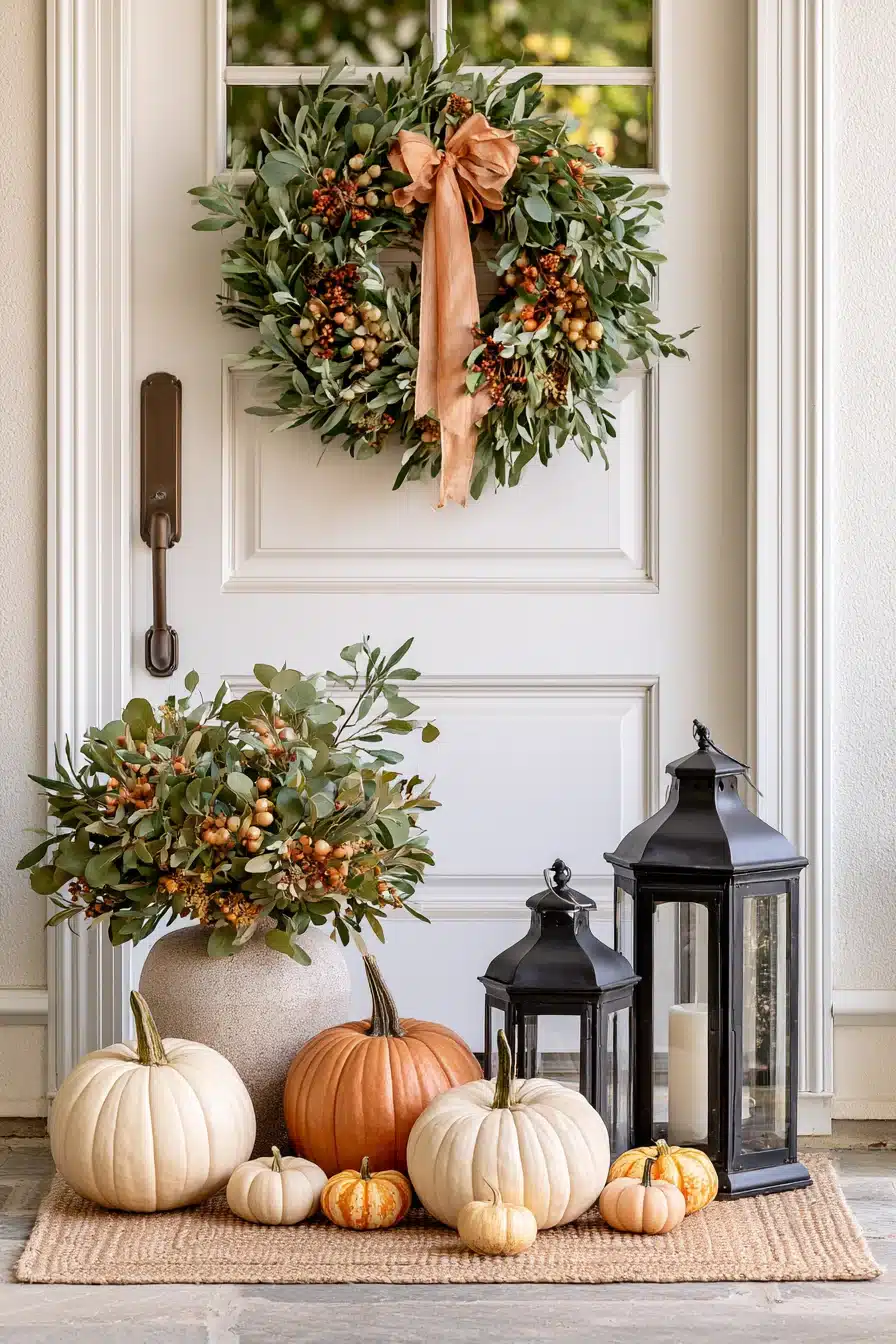 27 Beautiful Fall Wreaths for Front Door Autumn Charm