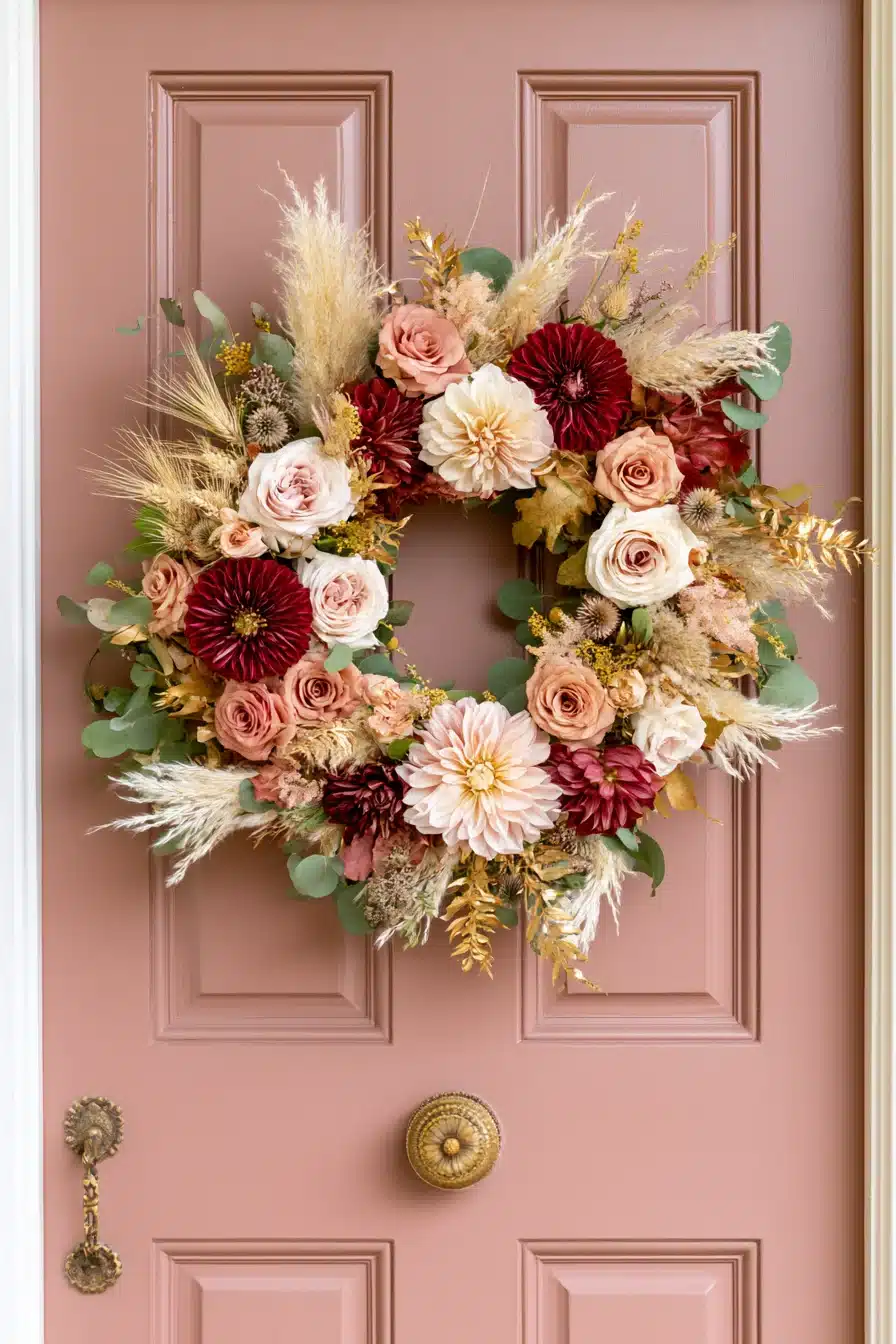 27 Beautiful Fall Wreaths for a Warm and Welcoming Autumn Front Door