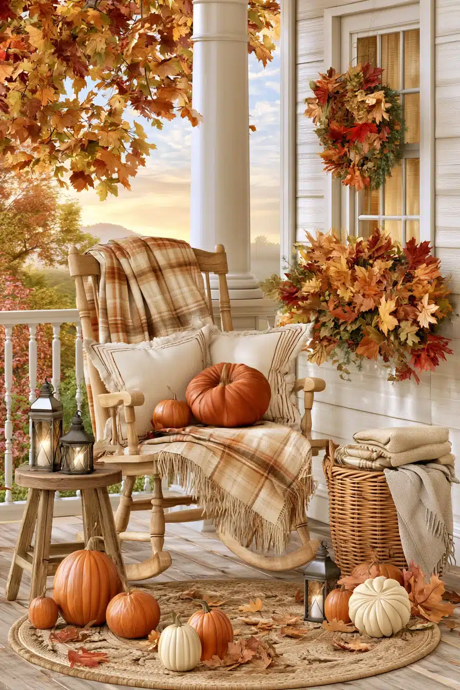27 Cozy Autumn Front Porch Decor Ideas for a Warm Seasonal Welcome