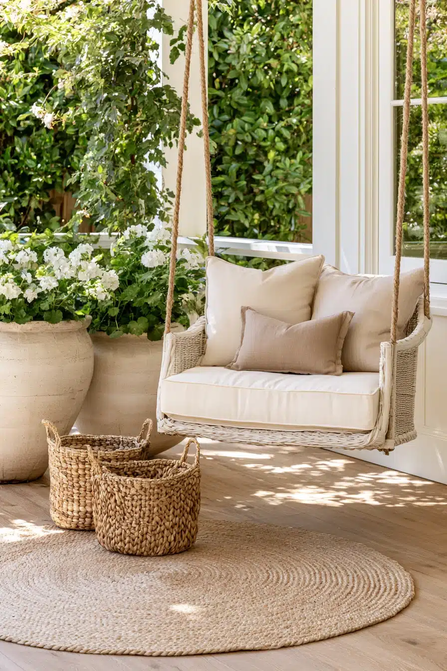 27 Charming Porch Swing Ideas for a Cozy Outdoor Retreat