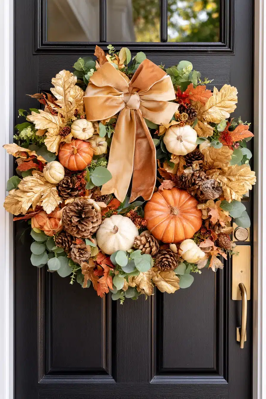 27 Beautiful Fall Wreaths for Front Door Autumn Charm