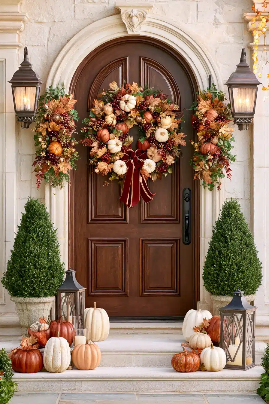 27 Beautiful Fall Wreaths for a Warm and Welcoming Autumn Front Door