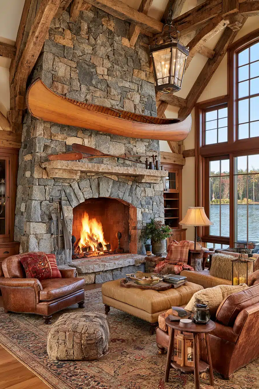27 Cozy Lake Cabin Interiors for a Warm and Relaxing Retreat