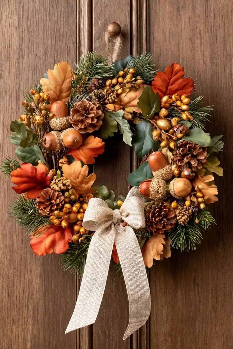 27 Beautiful Fall Wreaths for Front Door Autumn Charm