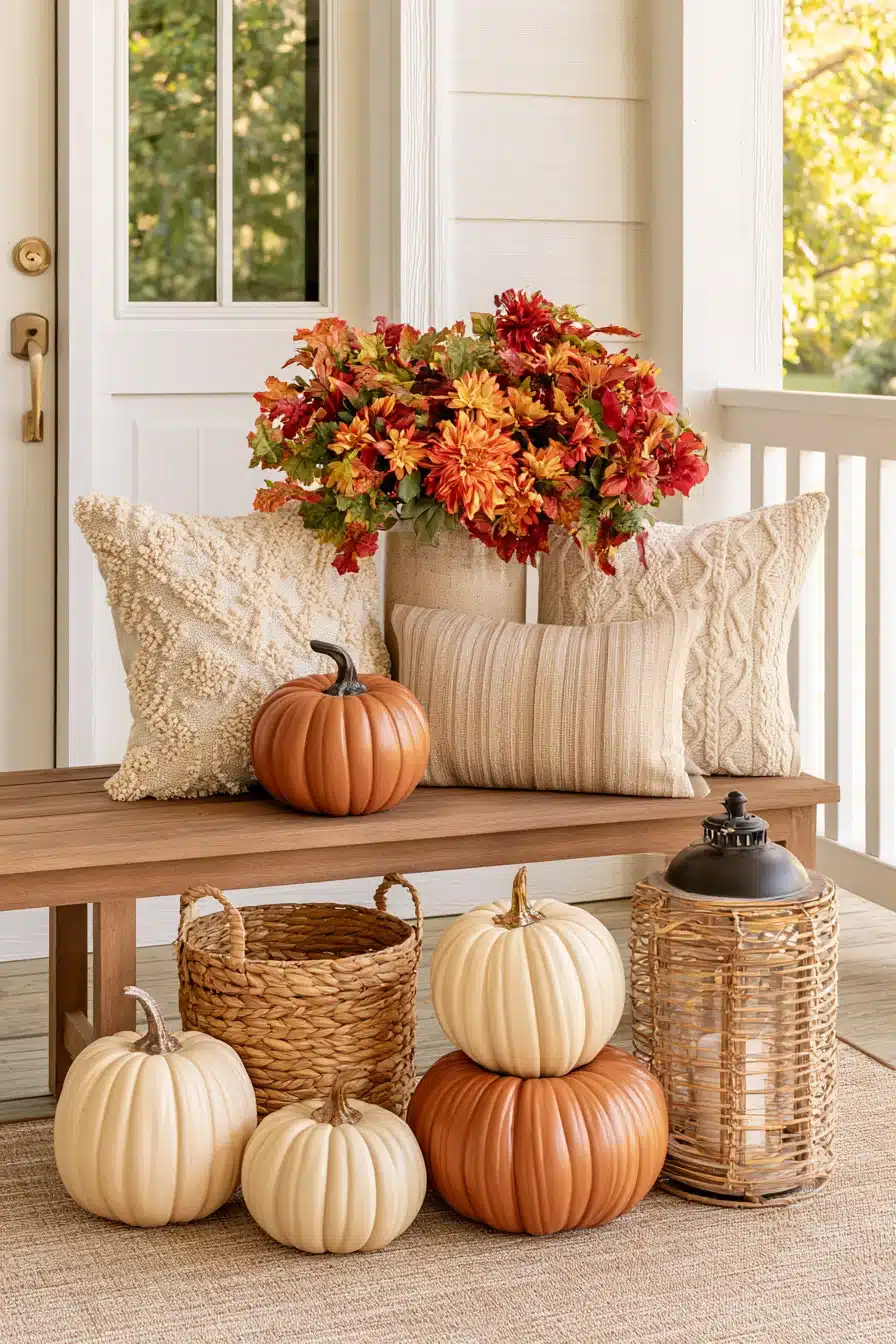 27 Cozy Autumn Front Porch Decor Ideas for a Warm Seasonal Welcome