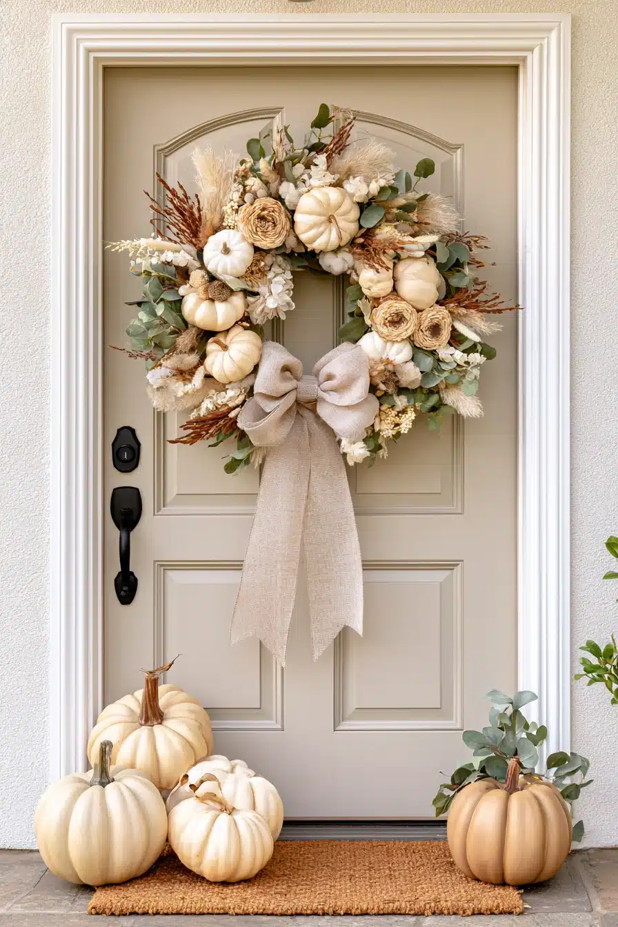 27 Beautiful Fall Wreaths for Front Door Autumn Charm
