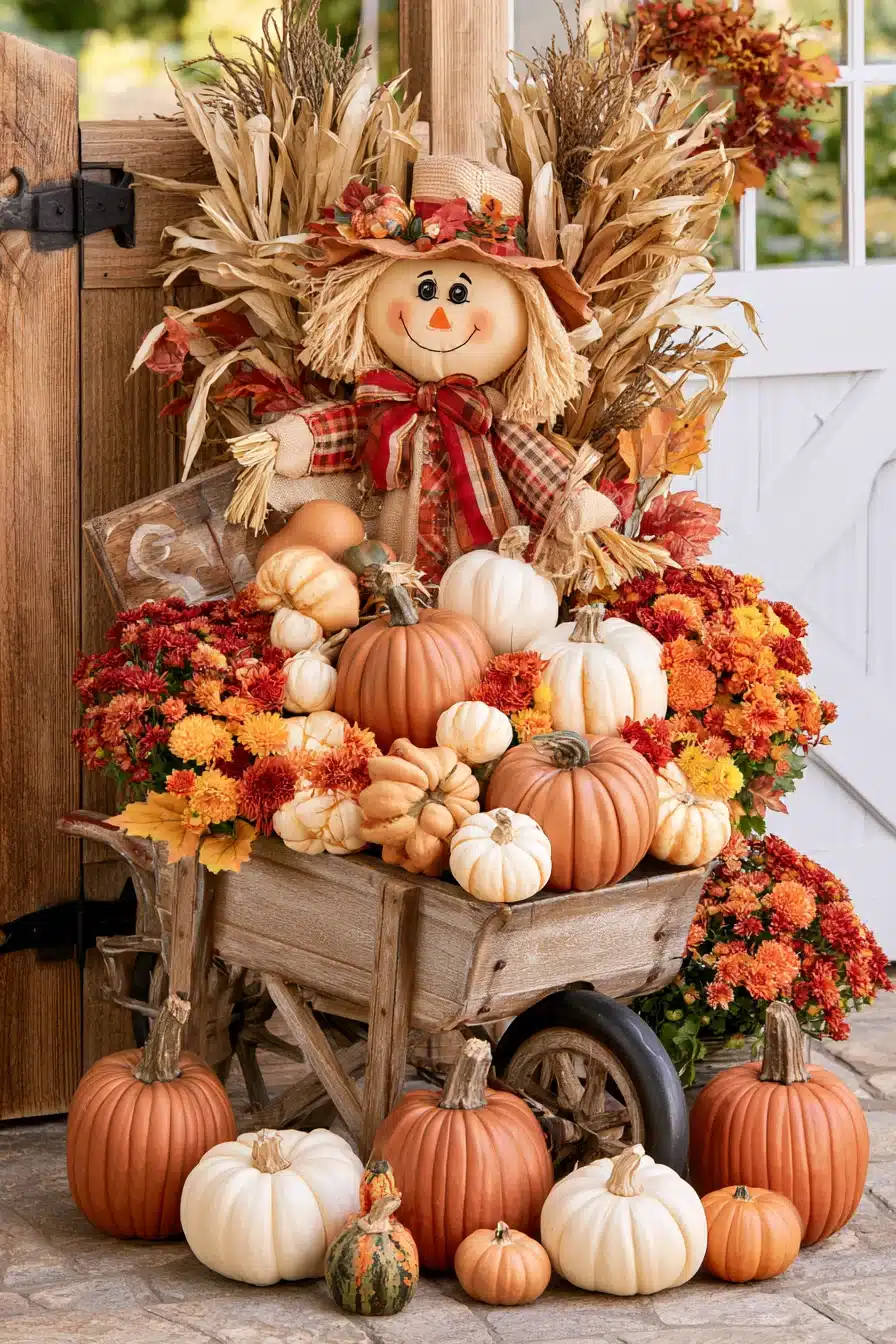 27 Outdoor Fall Decorations for a Warm and Welcoming Home