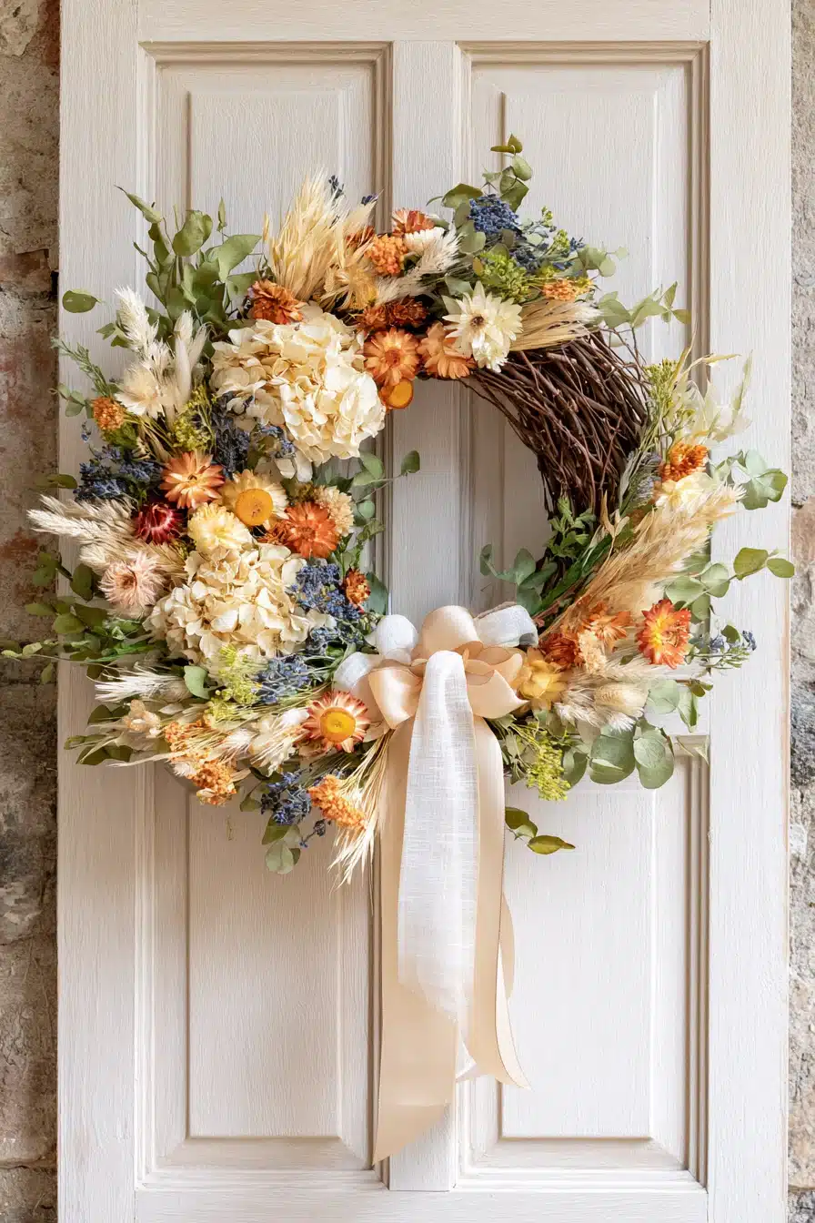 27 Beautiful Fall Wreaths for Front Door Autumn Charm