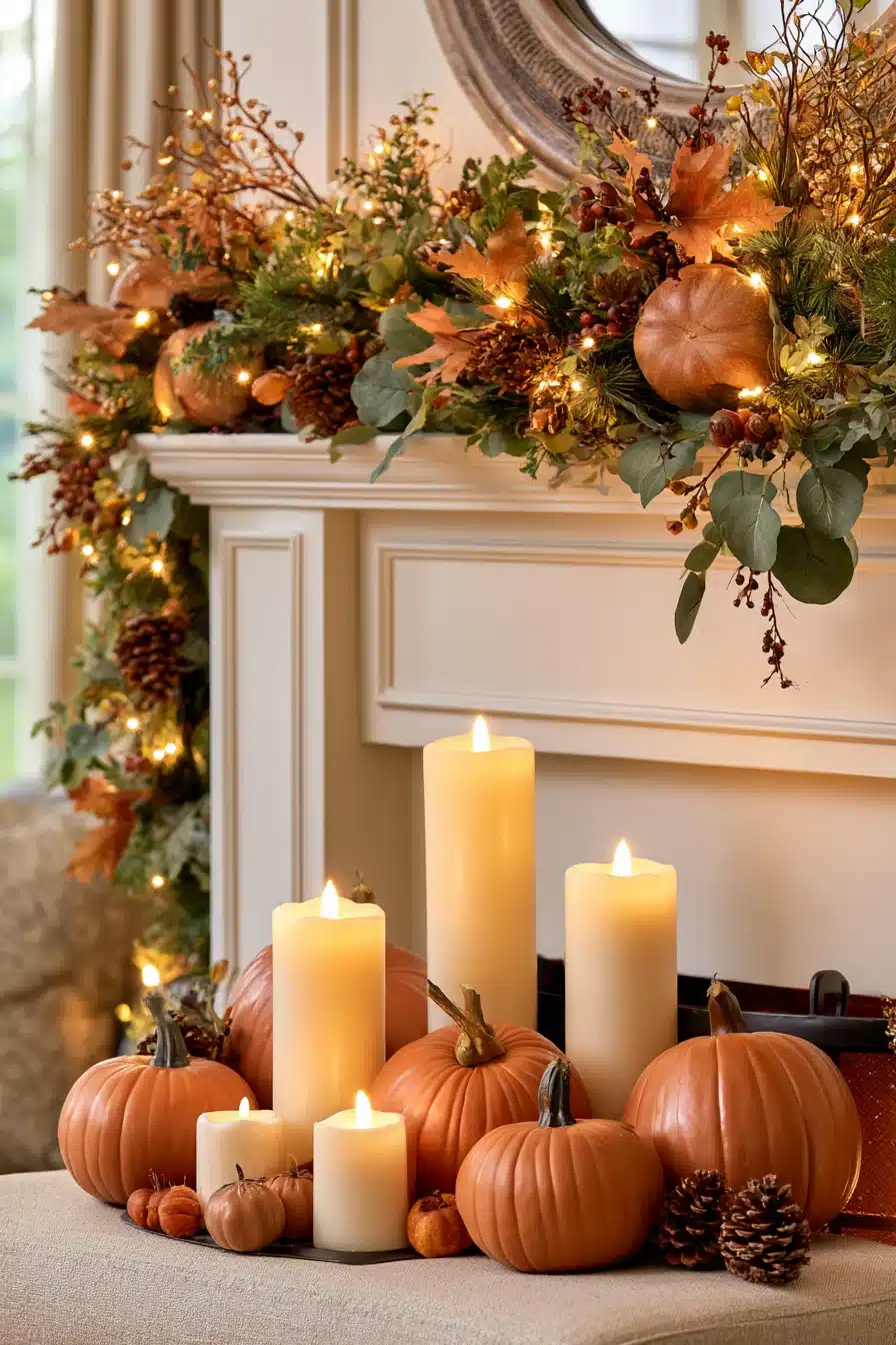 27 Autumn Fireplace Decor Ideas for a Warm Cozy Home