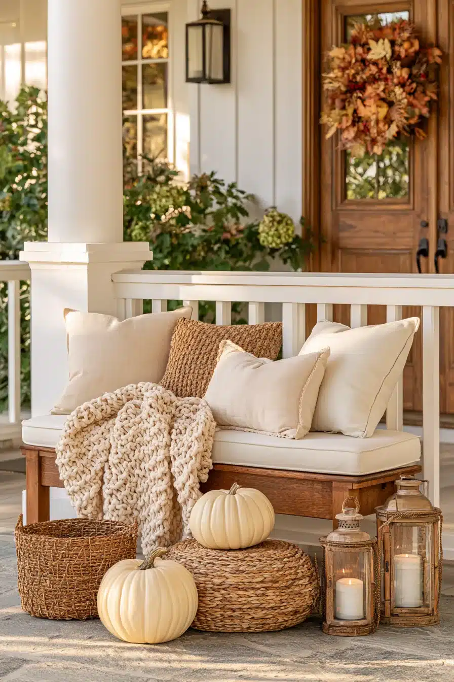 27 Cozy Autumn Front Porch Decor Ideas for a Warm Seasonal Welcome