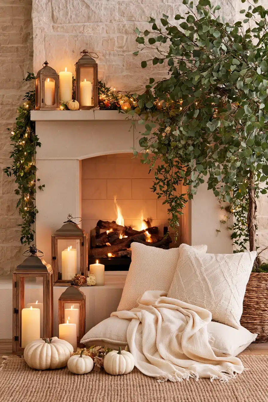 27 Autumn Fireplace Decor Ideas for a Warm Cozy Home