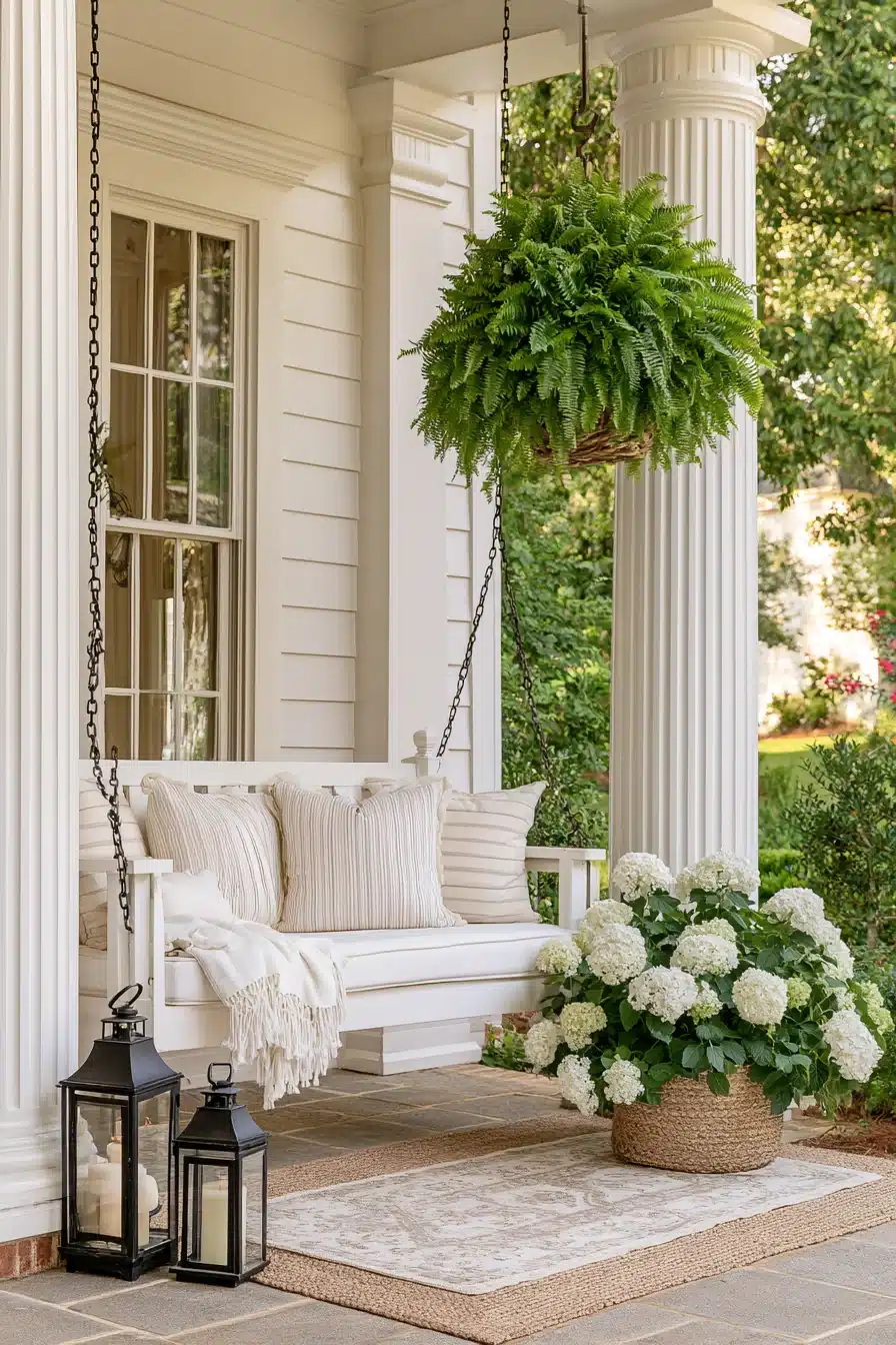 27 Charming Porch Swing Ideas for a Cozy Outdoor Retreat