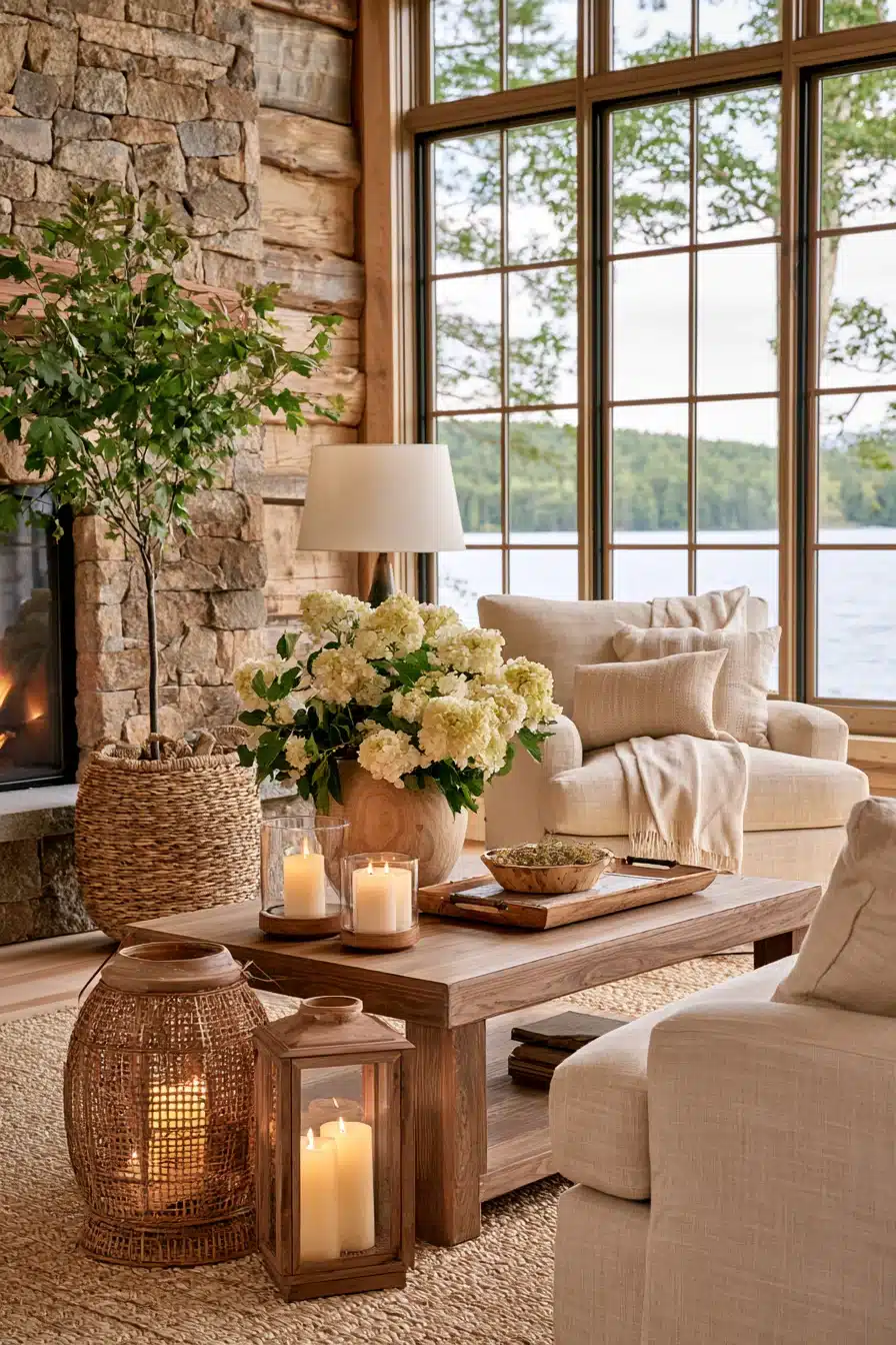 27 Cozy Lake Cabin Interiors for a Warm and Relaxing Retreat