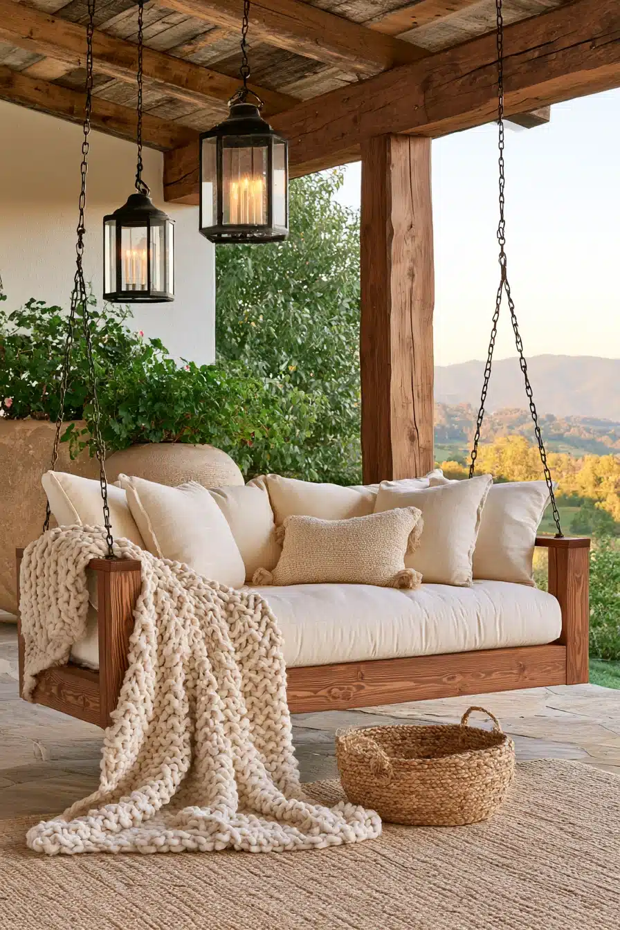 27 Charming Porch Swing Ideas for a Cozy Outdoor Retreat