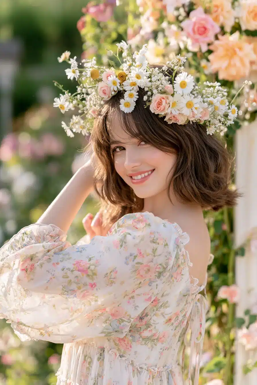27 Charming Short Cottagecore Hairstyles for a Dreamy Romantic Look