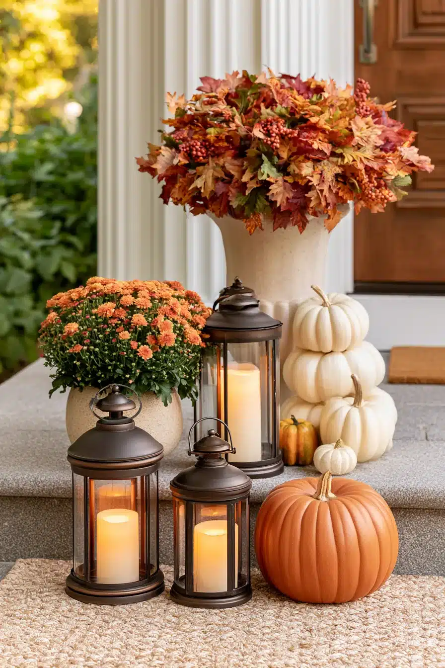 27 Charming Thanksgiving Porch Decorations for a Warm Harvest Welcome