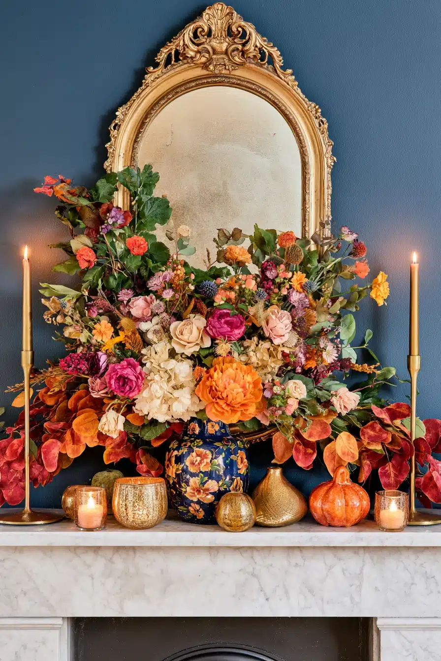 27 Cozy Fall Garland Mantle Ideas for a Warm Seasonal Display