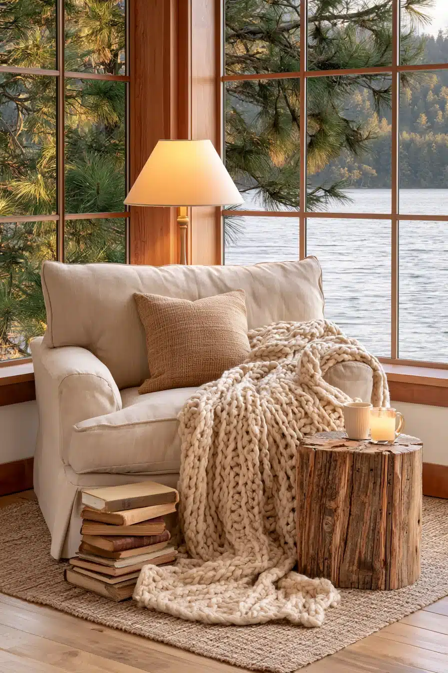 27 Cozy Lake Cabin Interiors for a Warm and Relaxing Retreat