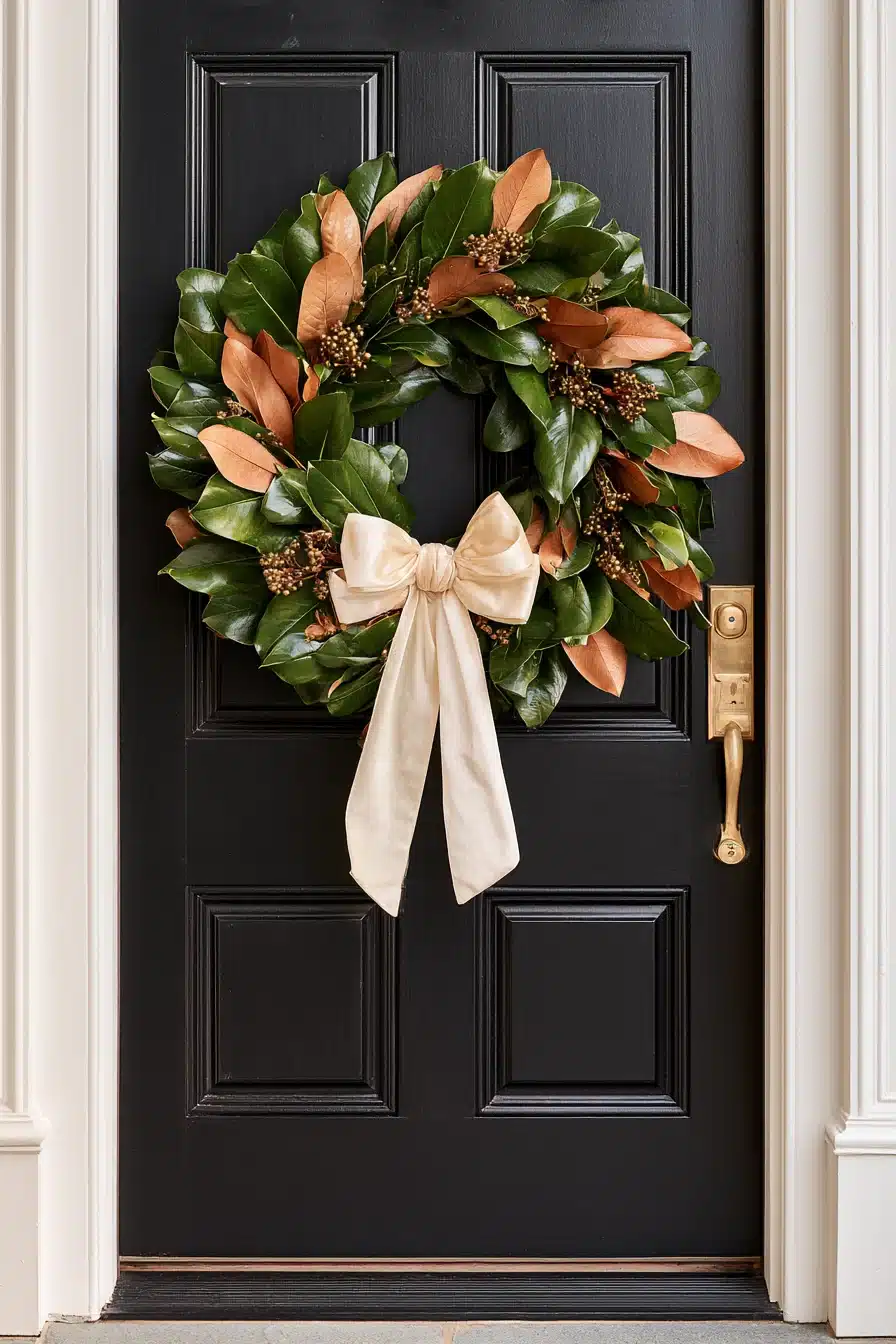 27 Gorgeous Fall Front Door Wreaths for a Warm Autumn Welcome