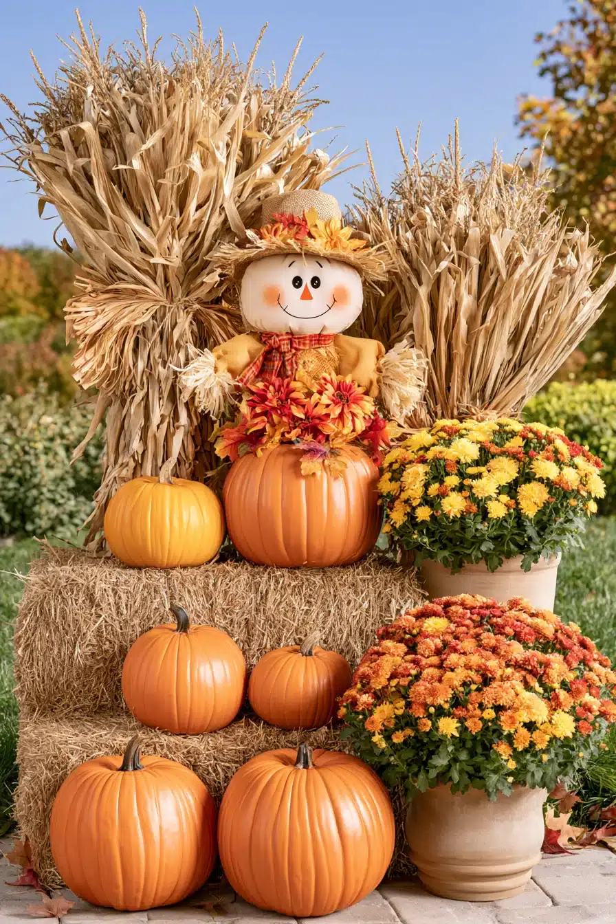 27 Outdoor Fall Decorations for a Warm and Welcoming Home