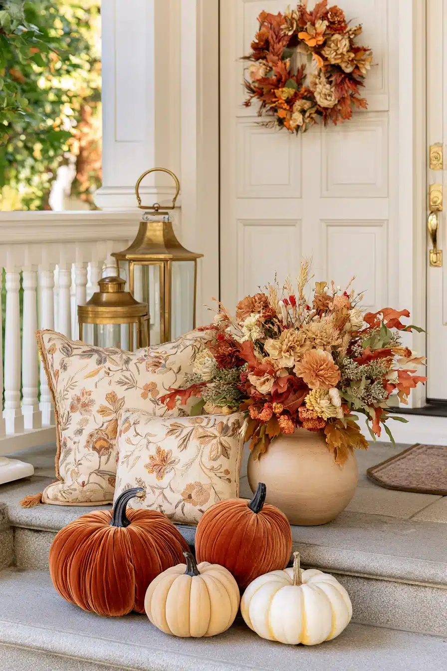 27 Cozy Autumn Front Porch Decor Ideas for a Warm Seasonal Welcome