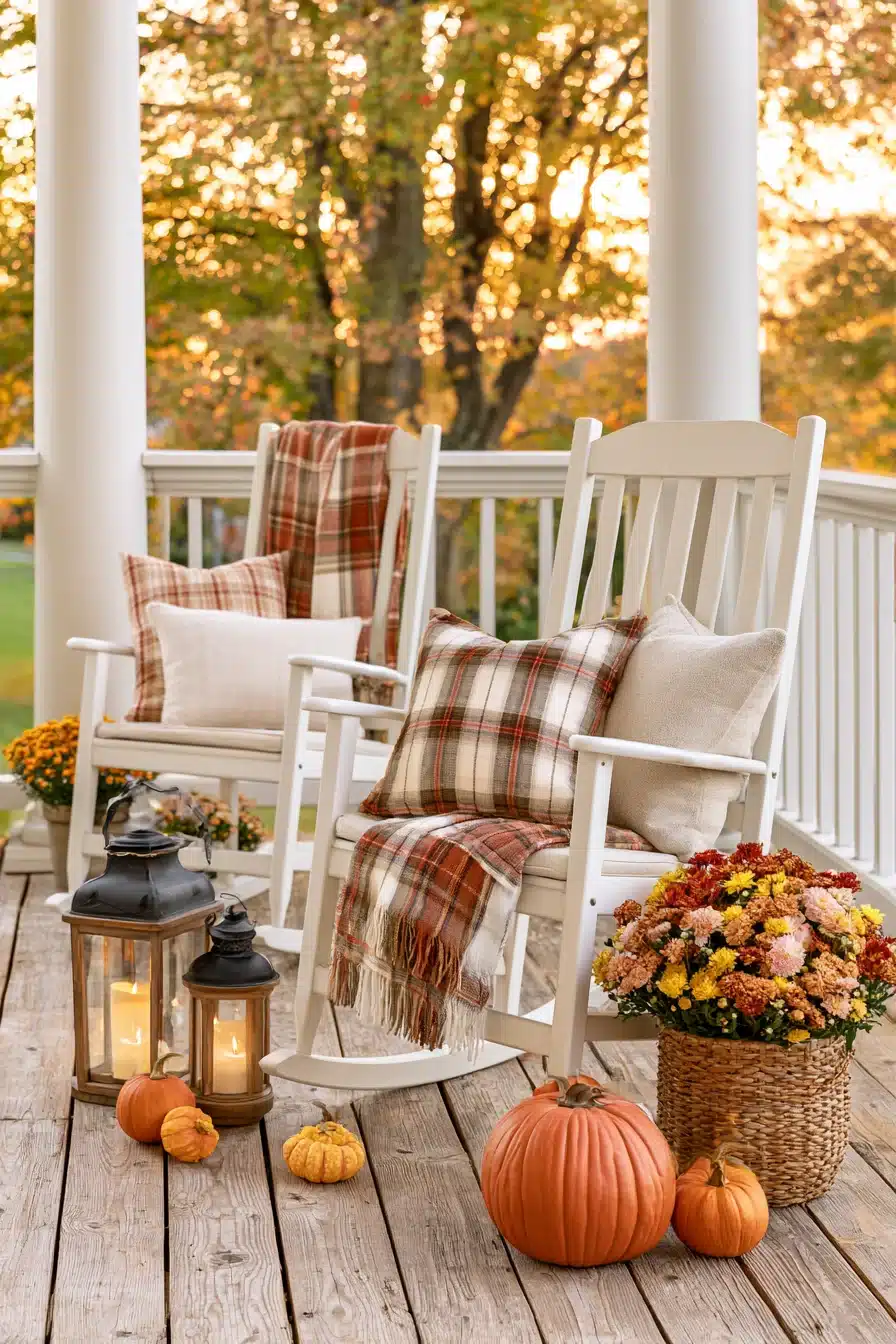 27 Charming Thanksgiving Porch Decorations for a Warm Harvest Welcome