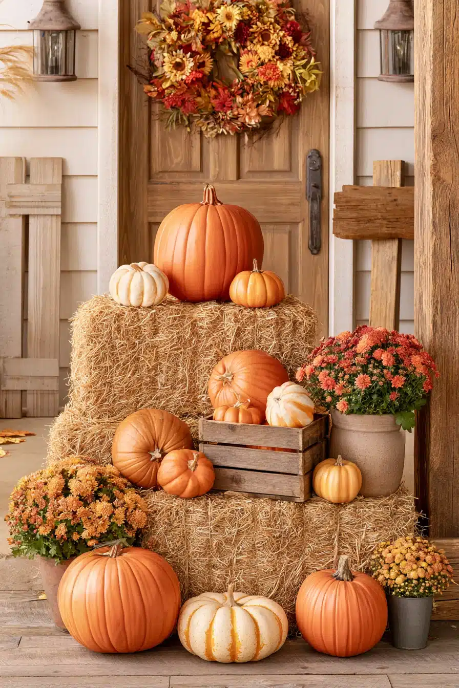 27 Cozy Autumn Front Porch Decor Ideas for a Warm Seasonal Welcome
