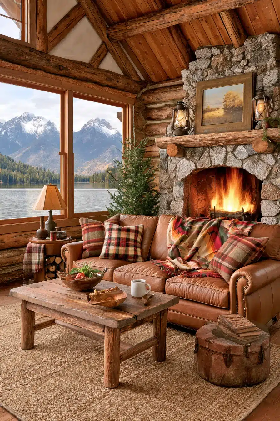 27 Cozy Lake Cabin Interiors for a Warm and Relaxing Retreat