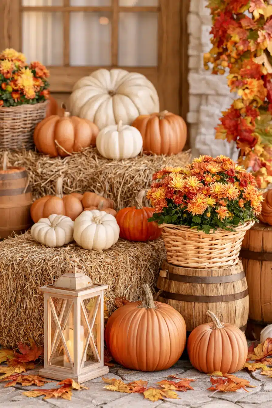 27 Charming Thanksgiving Porch Decorations for a Warm Harvest Welcome