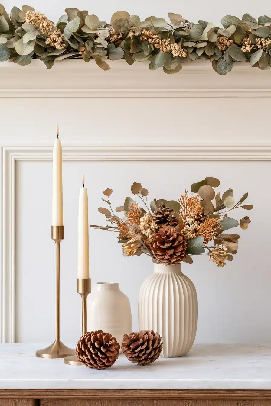 27 Cozy Fall Garland Mantle Ideas for a Warm Seasonal Display