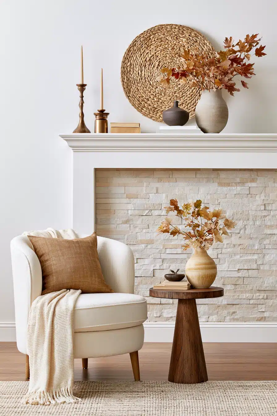 27 Autumn Fireplace Decor Ideas for a Warm Cozy Home