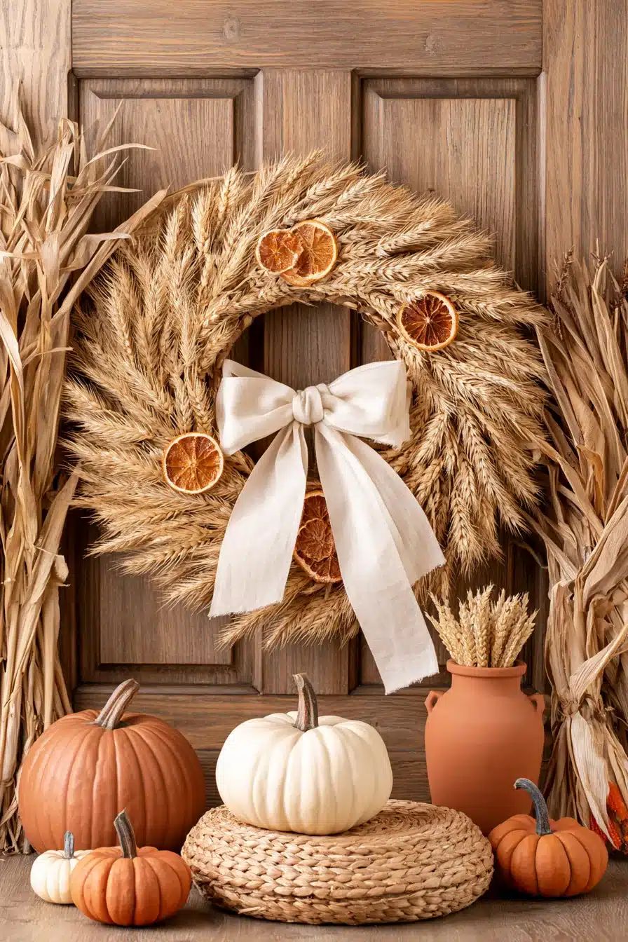 27 Beautiful Fall Wreaths for a Warm and Welcoming Autumn Front Door