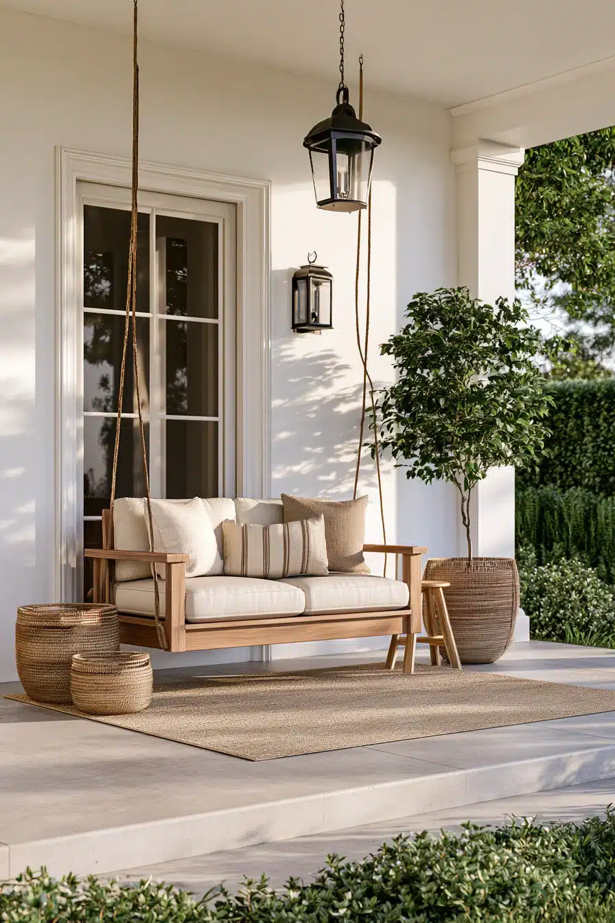 27 Charming Porch Swing Ideas for a Cozy Outdoor Retreat