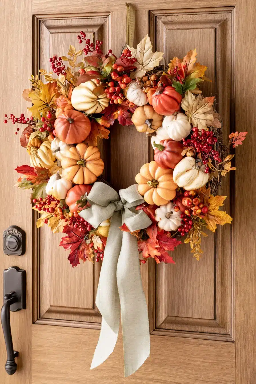 27 Easy DIY Fall Wreaths For A Warm And Welcoming Front Door