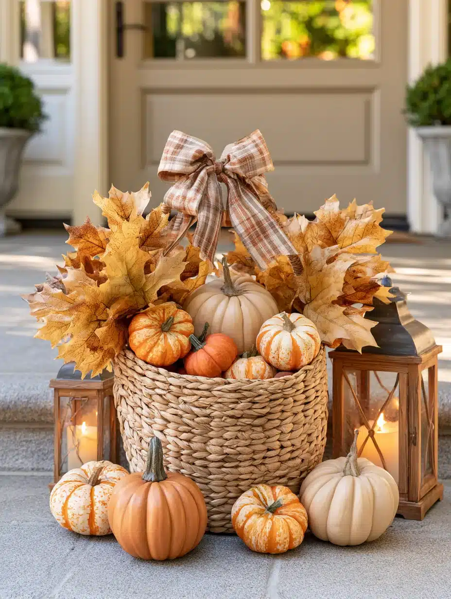 27 Charming Fall Basket Ideas for a Cozy Seasonal Display