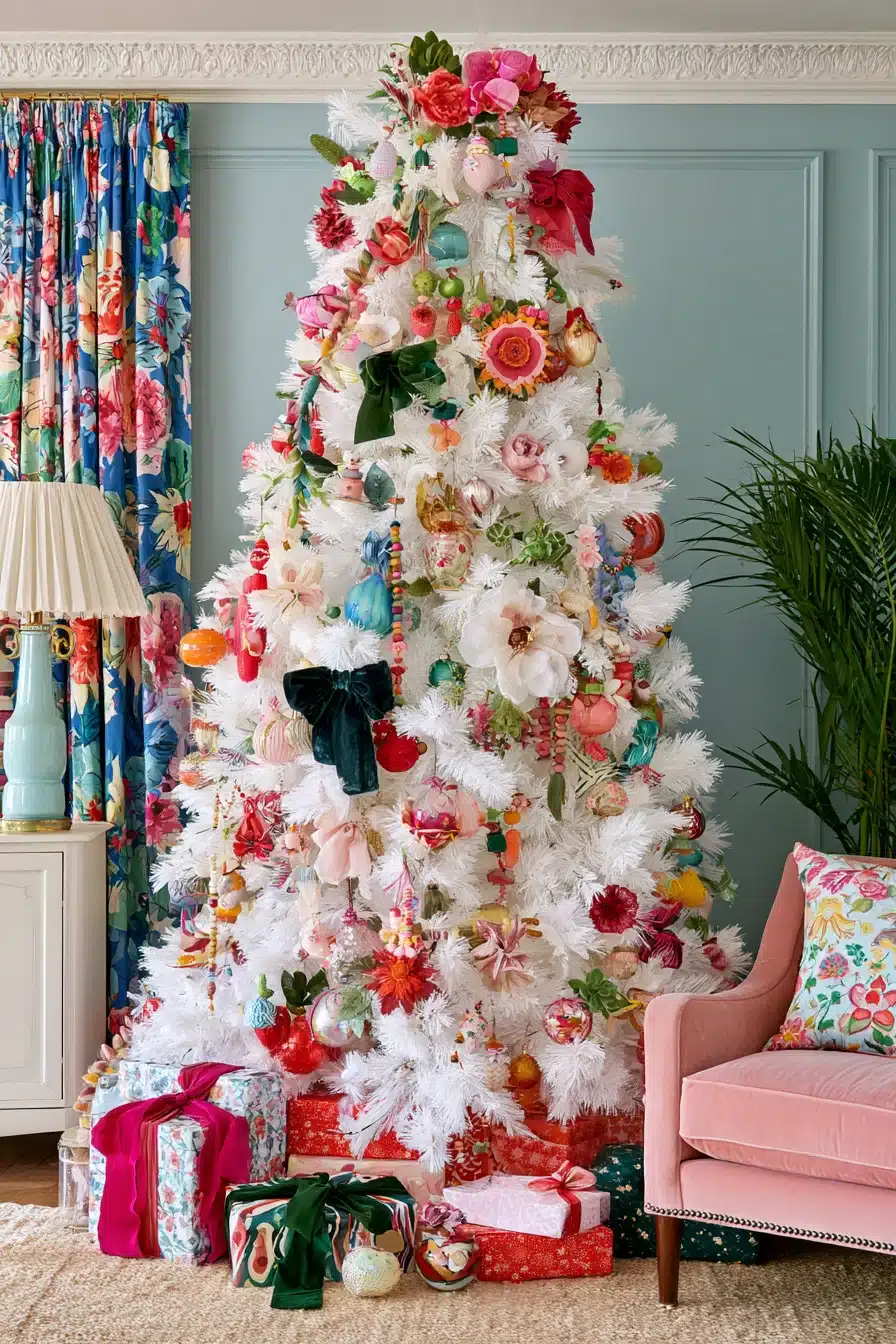 27 Magical White Christmas Tree Ideas For A Dreamy Holiday Home