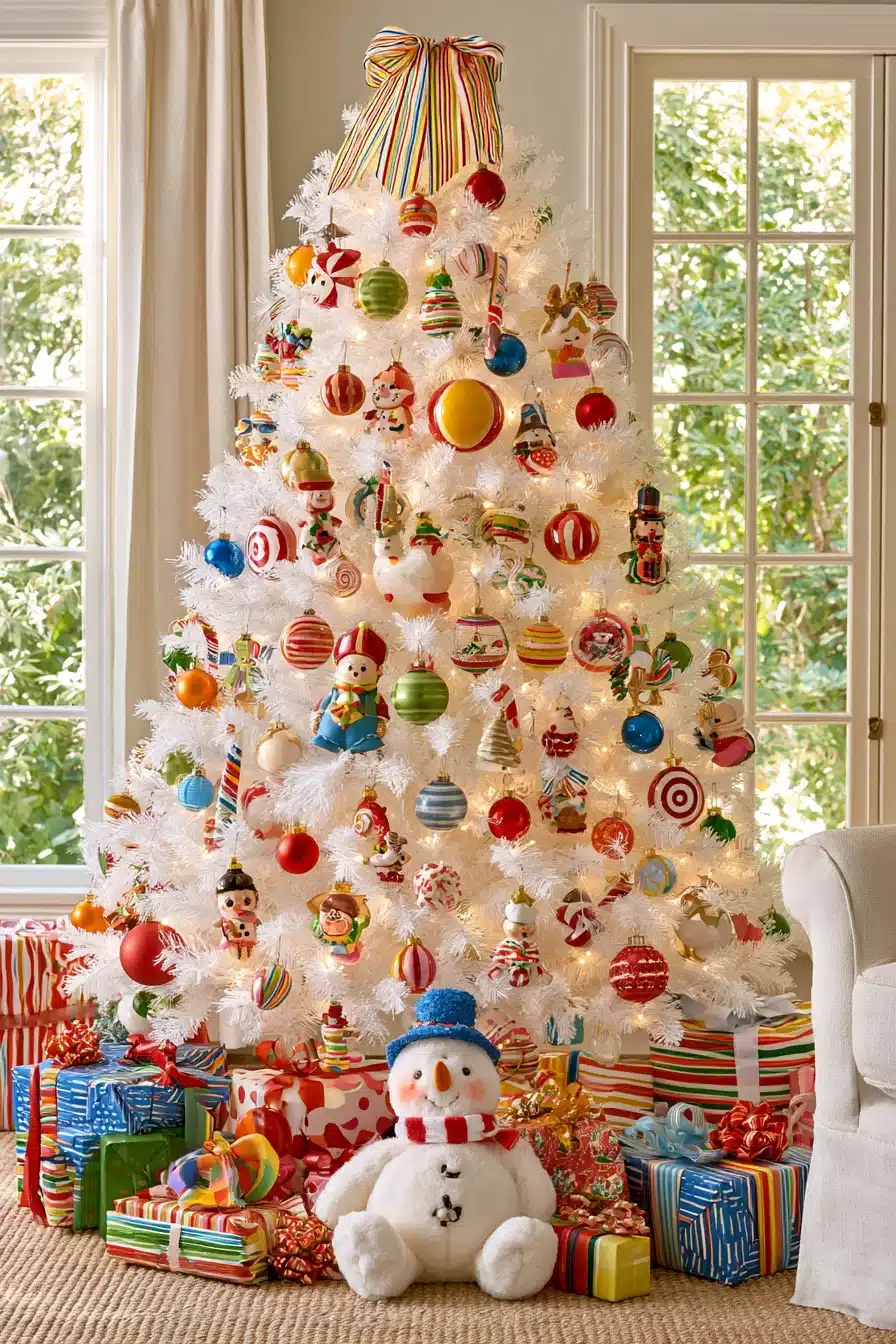 27 Magical White Christmas Tree Ideas For A Dreamy Holiday Home