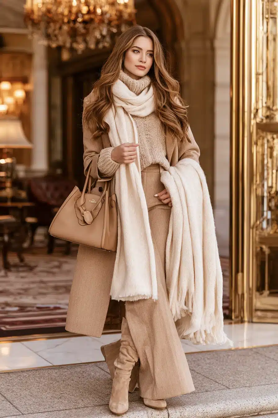 27 Winter Outfits With Scarves That Look Cozy and Chic
