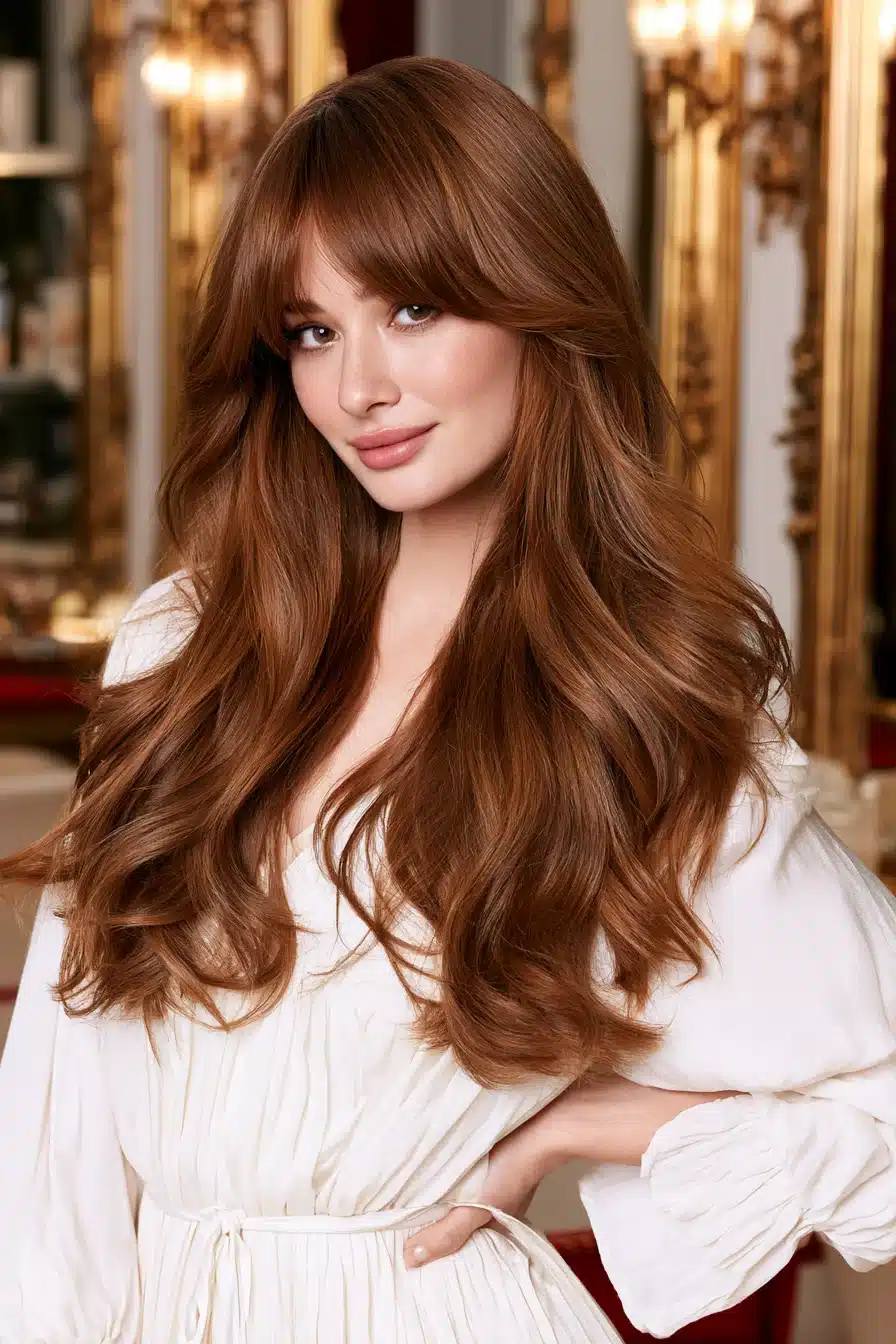 27 Flattering Layered Hair With Bangs Styles To Try This Year