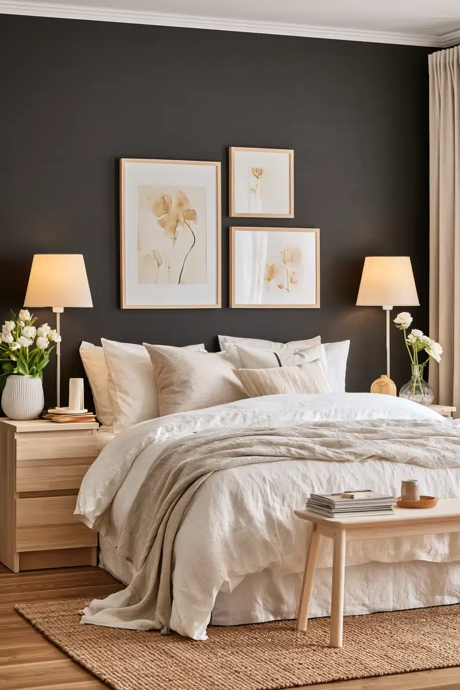 27 Chic Black Accent Wall Bedroom Ideas for Every Style