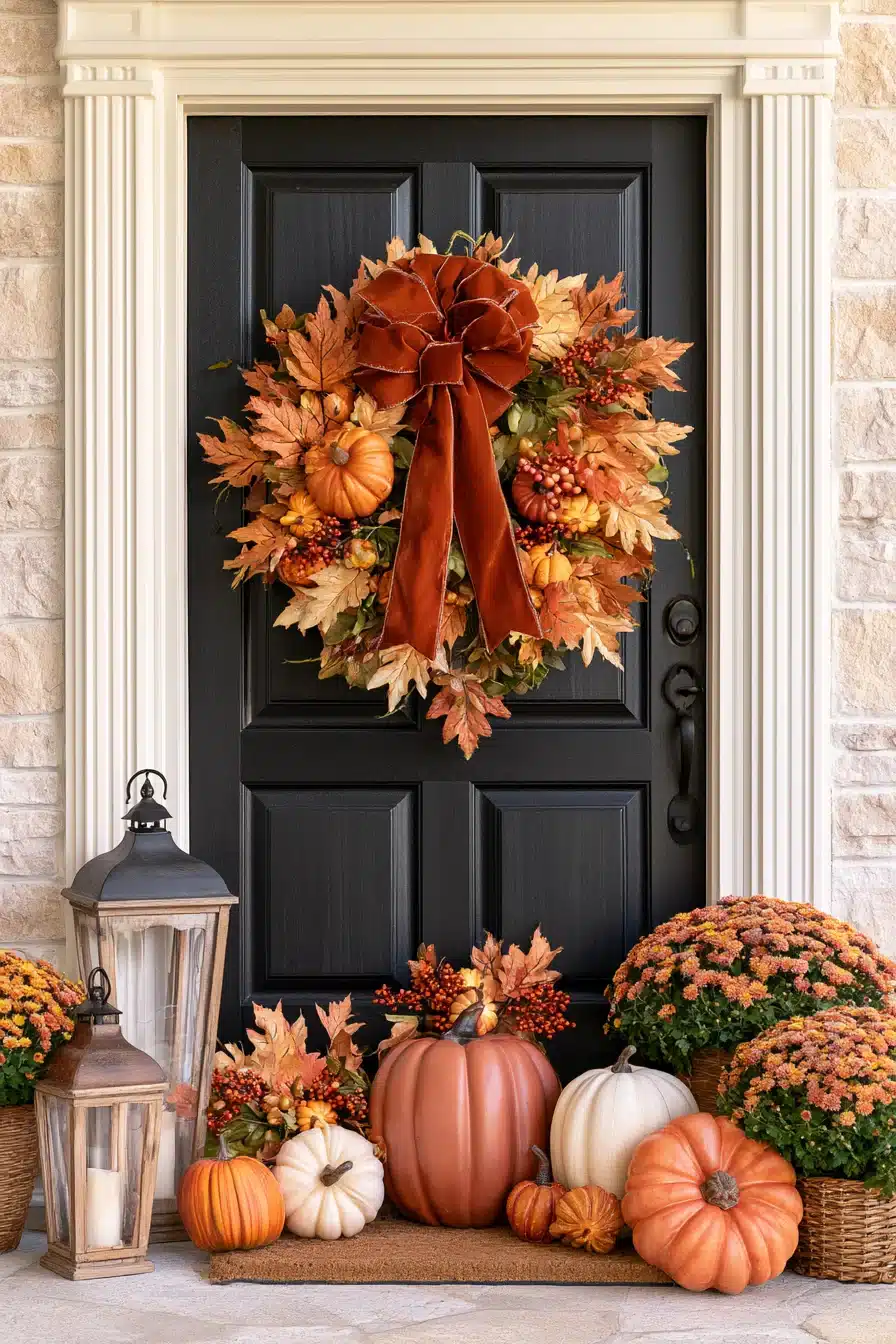27 Easy DIY Fall Wreaths For A Warm And Welcoming Front Door