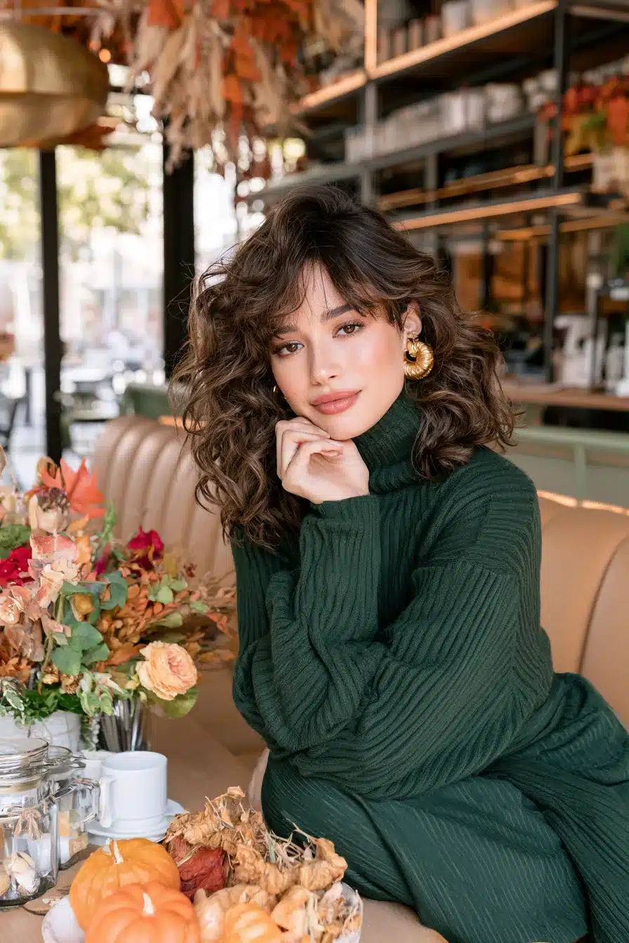 27 Gorgeous Autumn Curly Hairstyles for a Cozy Seasonal Look