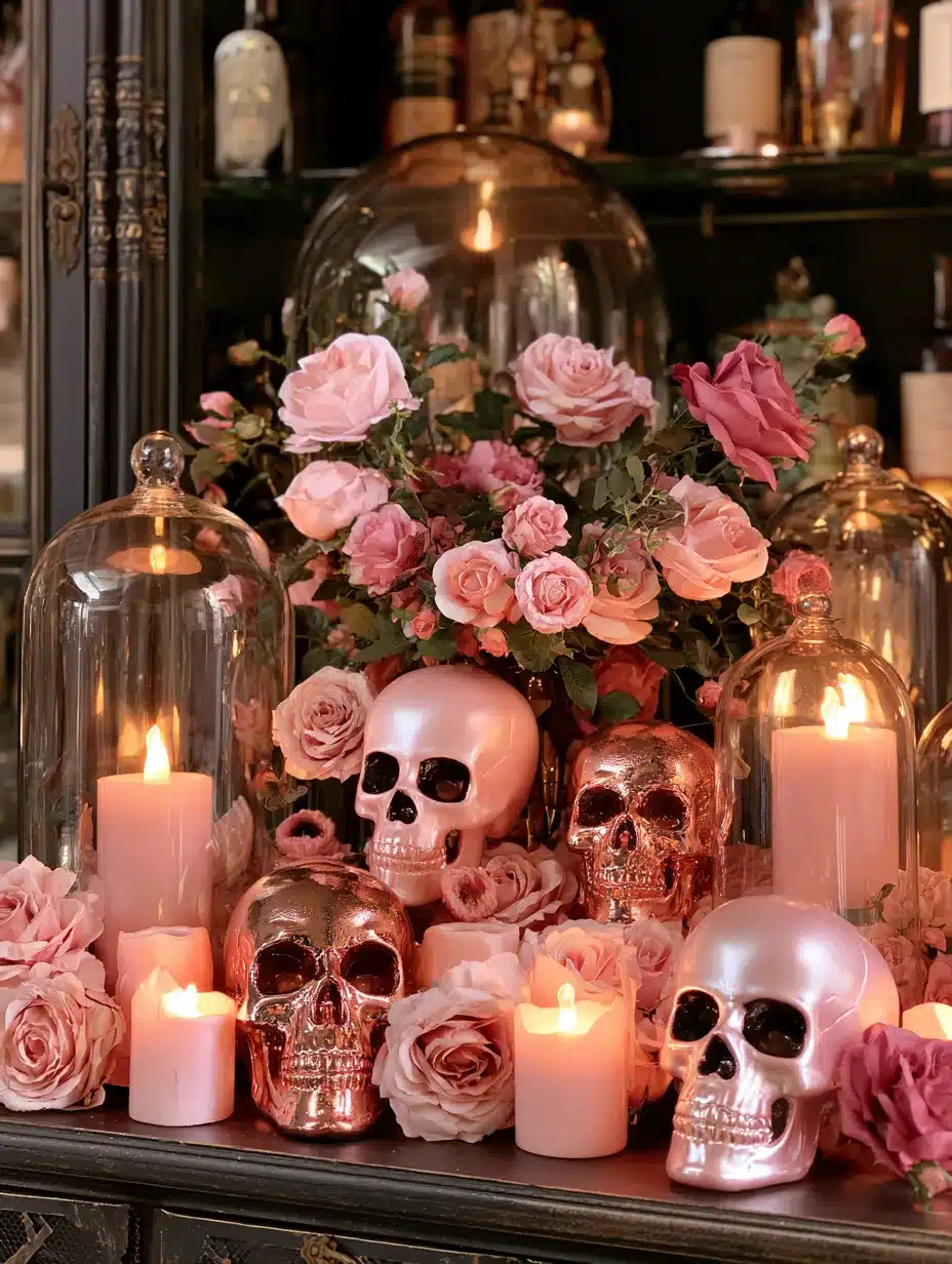 27 Pretty Pink Halloween Decor Ideas For A Playful Spooky Home