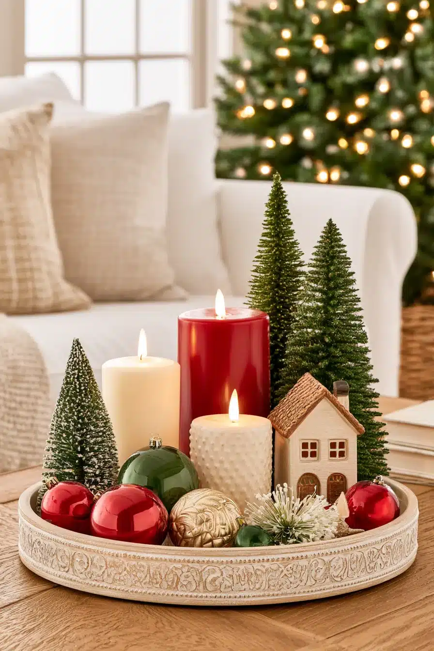 27 Christmas Coffee Table Decor Ideas Your Guests Will Love