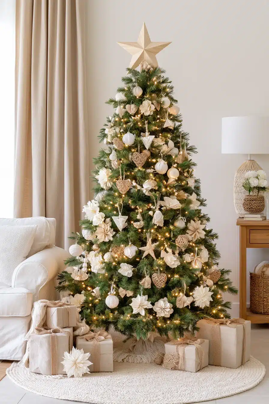 27 Magical White Christmas Tree Ideas For A Dreamy Holiday Home