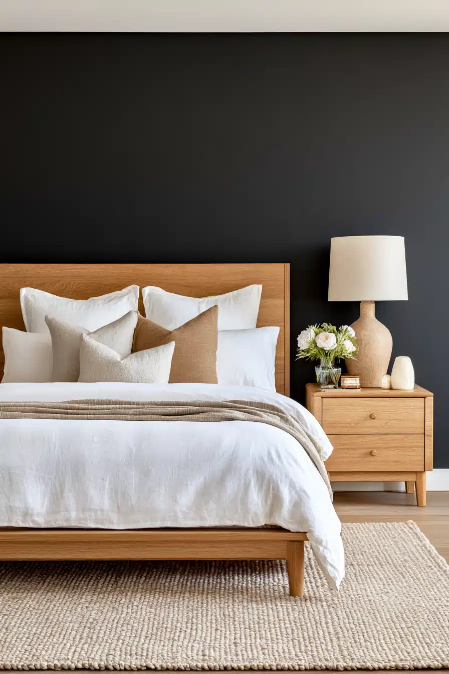 27 Chic Black Accent Wall Bedroom Ideas for Every Style