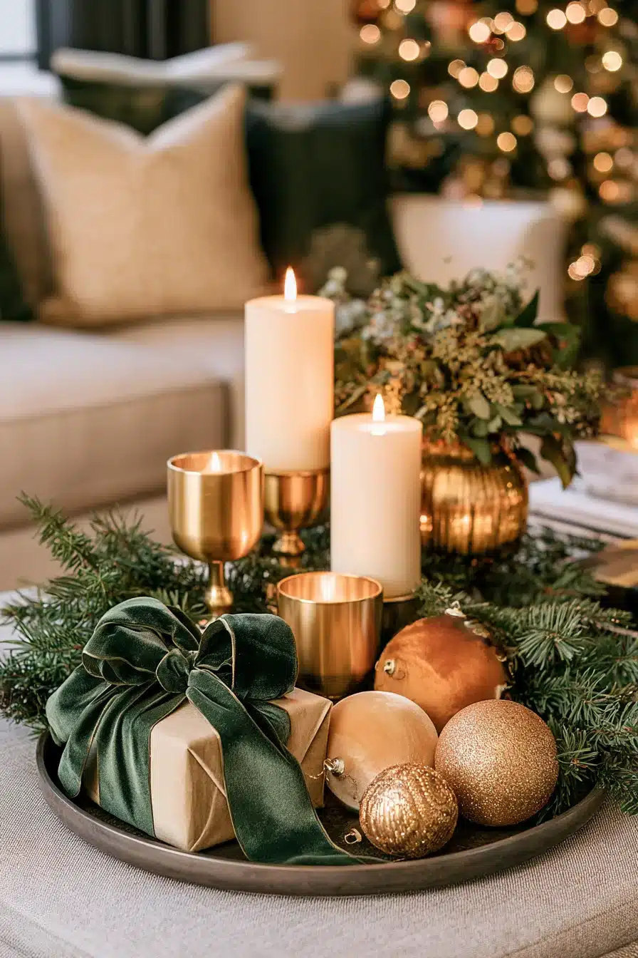 27 Christmas Coffee Table Decor Ideas Your Guests Will Love