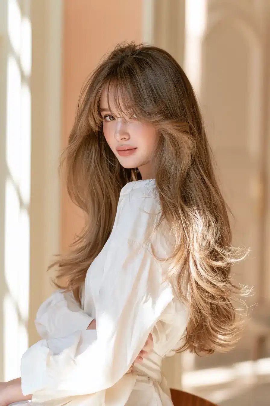 27 Flattering Layered Hair With Bangs Styles To Try This Year
