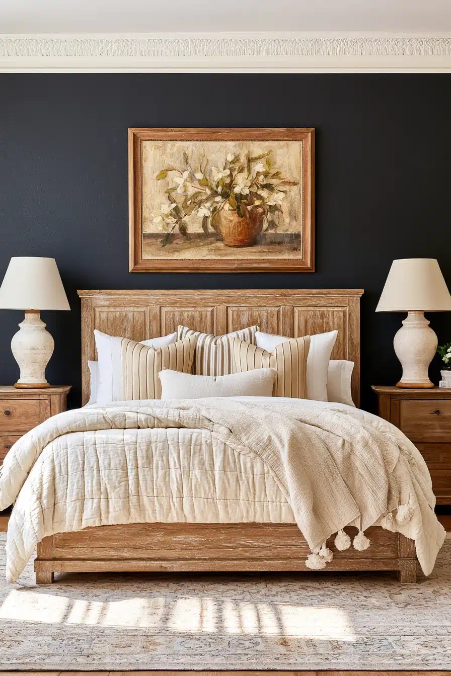 27 Chic Black Accent Wall Bedroom Ideas for Every Style